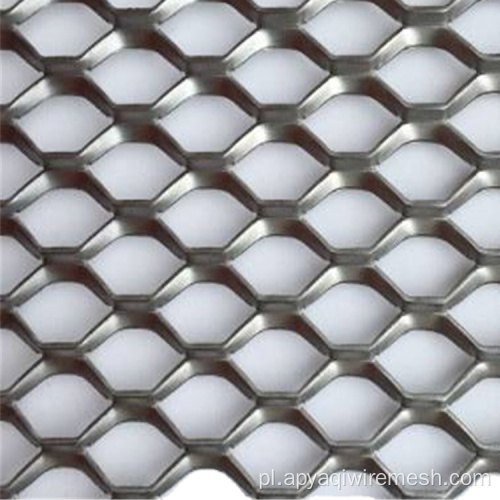 Diamentowy kształt uderzenia aluminium rozszerzona metalowa siatka